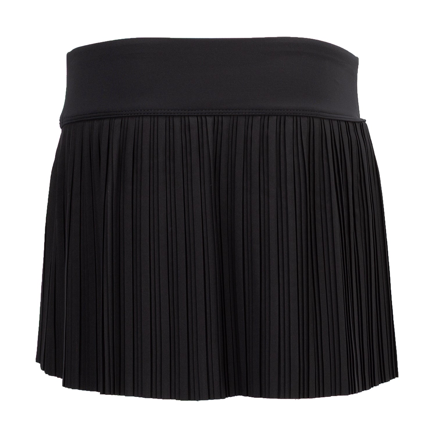 Girl playing in a park wearing the best woven pleated skort for youth.