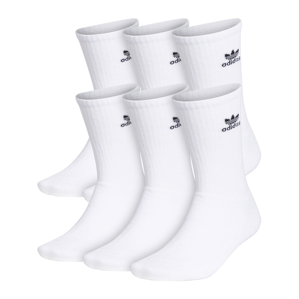 Cushioned crew socks for kids in a variety of colors, ideal for sports activities.