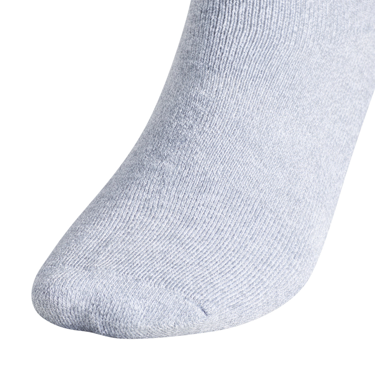Close-up of Adidas moisture-wicking athletic socks, perfect for active children.