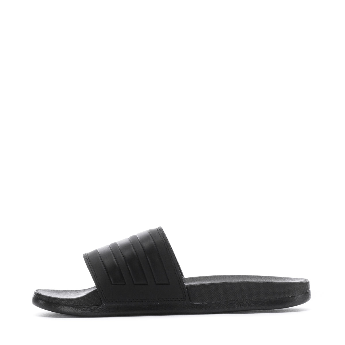 Woman walking on the poolside wearing stylish comfort slides for summer