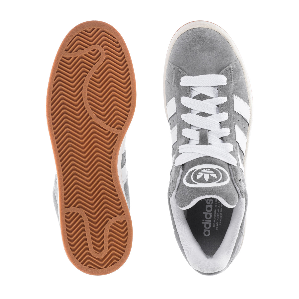 Side view of Adidas Campus 00s sneakers, perfect for casual wear with an off-white midsole