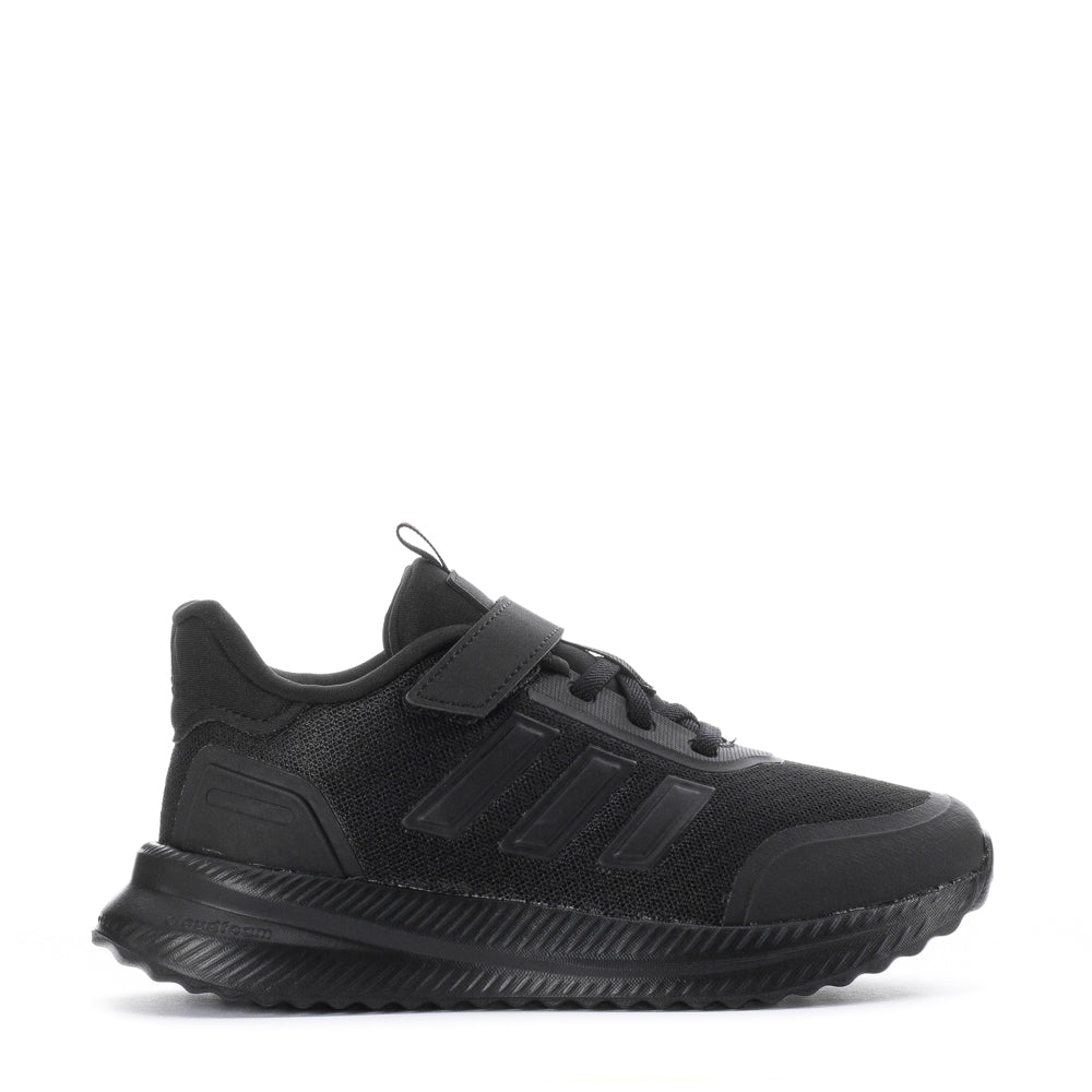 Side view of adidas X_PLR Path kids sneakers showing breathable mesh upper