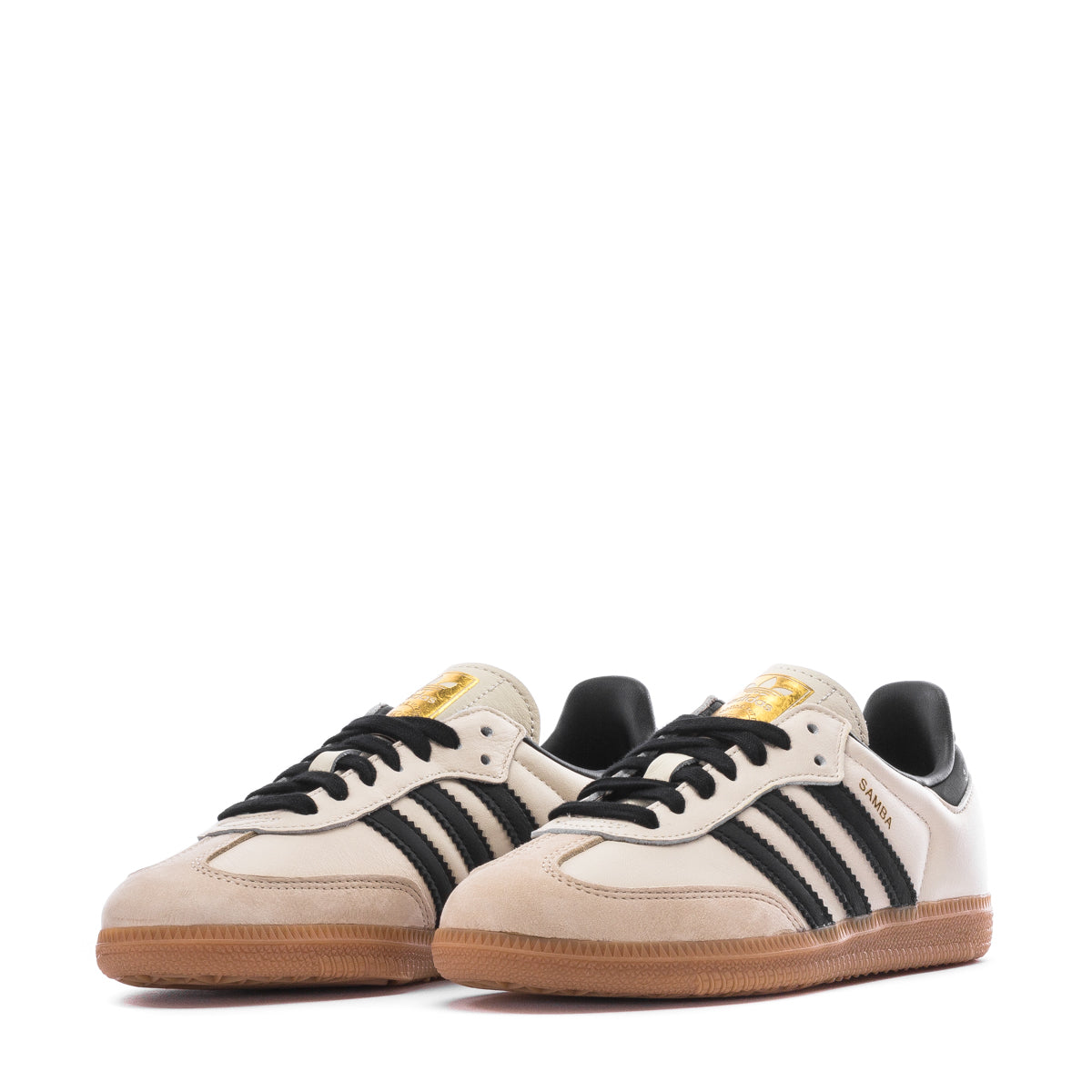 Top view of Adidas Samba OG Womens sneakers highlighting the lace closure and design details
