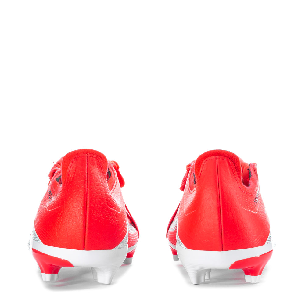 Top view of Adidas Predator League FG soccer cleats highlighting synthetic upper