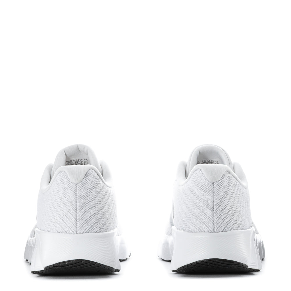 Close-up of breathable mesh upper in womens athletic shoes with good cushioning