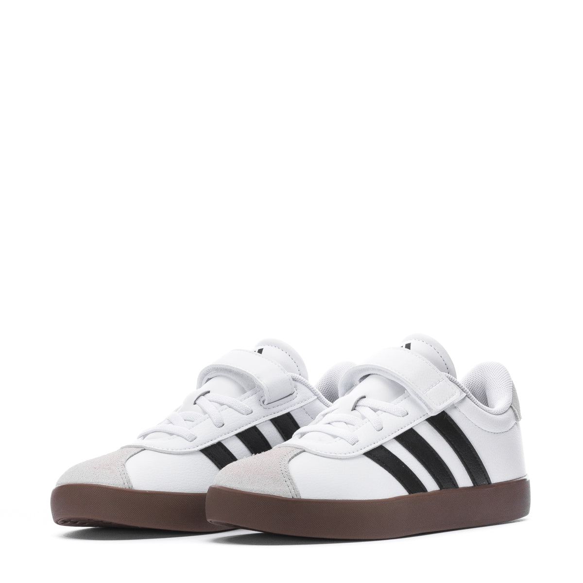 Stylish kids sneakers with cushioned insoles displayed on a flat surface