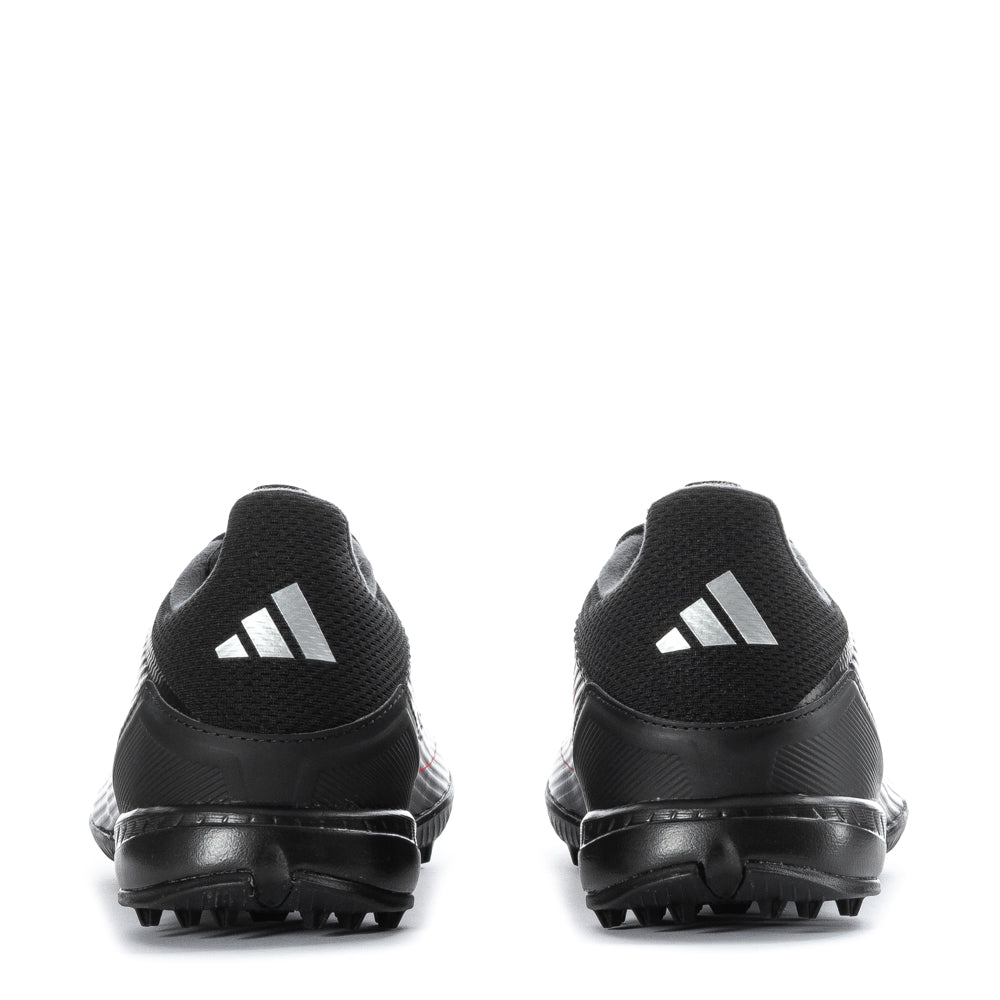 Close-up of the cushioned EVA midsole in adidas F50 League TF soccer shoes, emphasizing comfort.