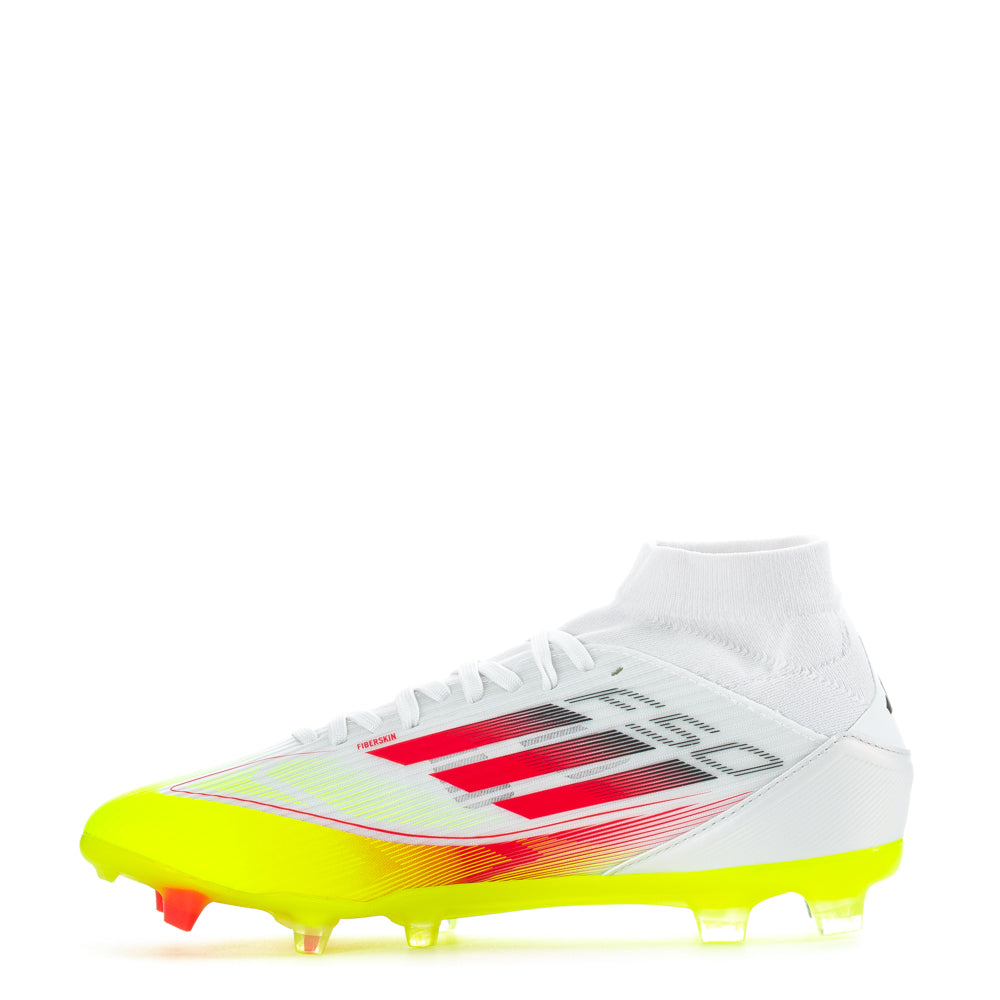 Close-up of the sticky mudguard on adidas womens soccer shoes for muddy grass