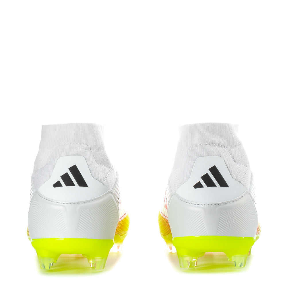 Close-up of the sticky mudguard on adidas womens soccer shoes for muddy grass