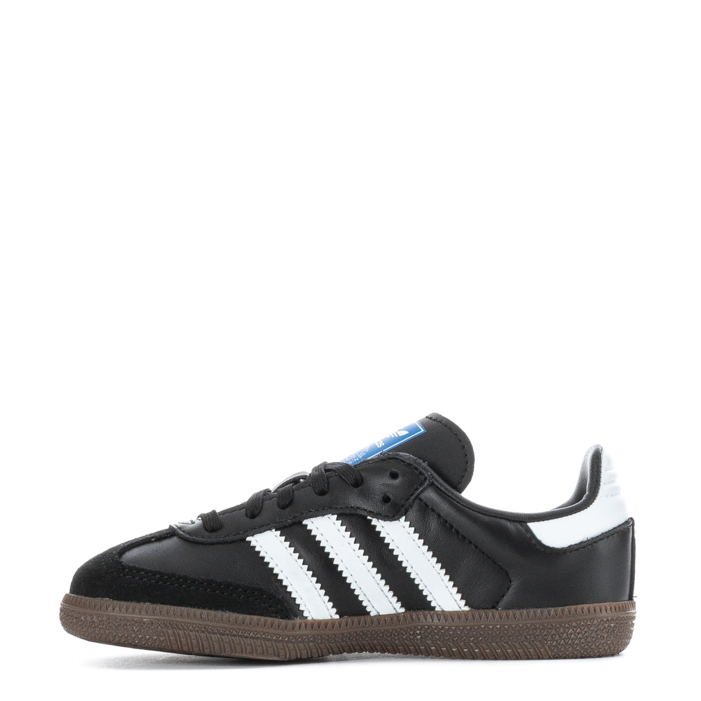 Adidas Samba Youth Shoes, showing flexible and durable soles for toddlers.