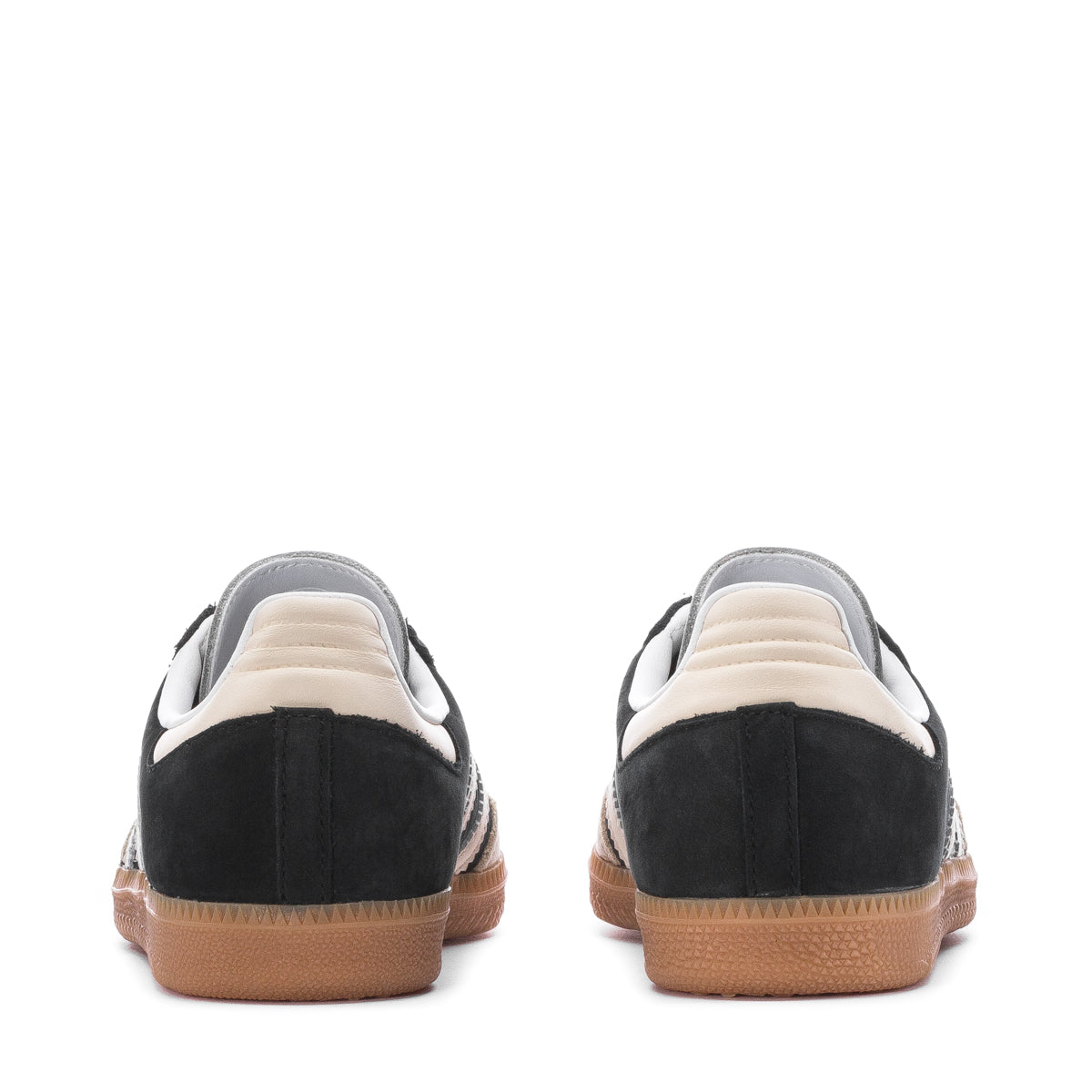 Side angle of women’s casual sneakers with rubber sole and streetwear style
