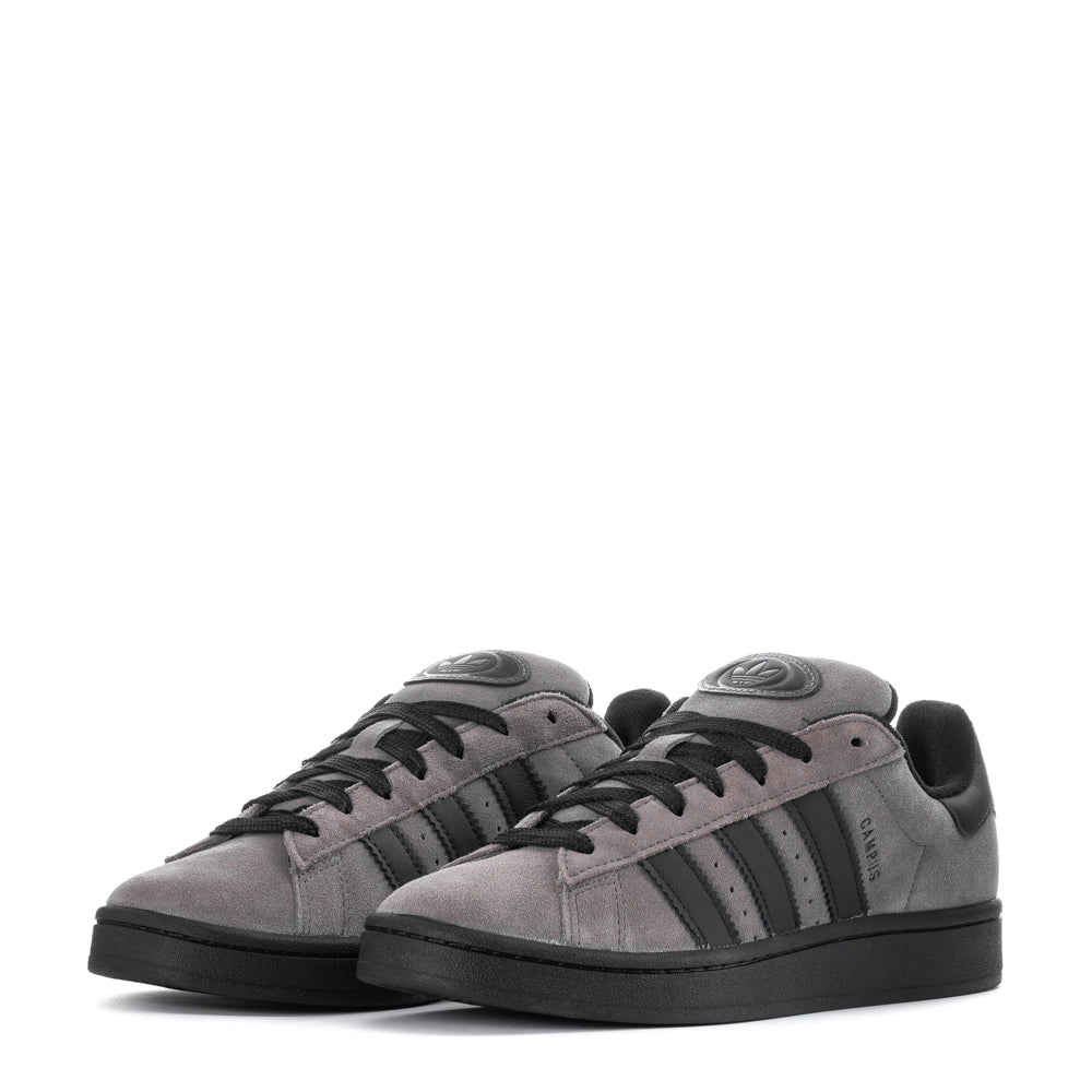 Close-up of the maroon Adidas Campus 00s, featuring the lace closure and rubber outsole.