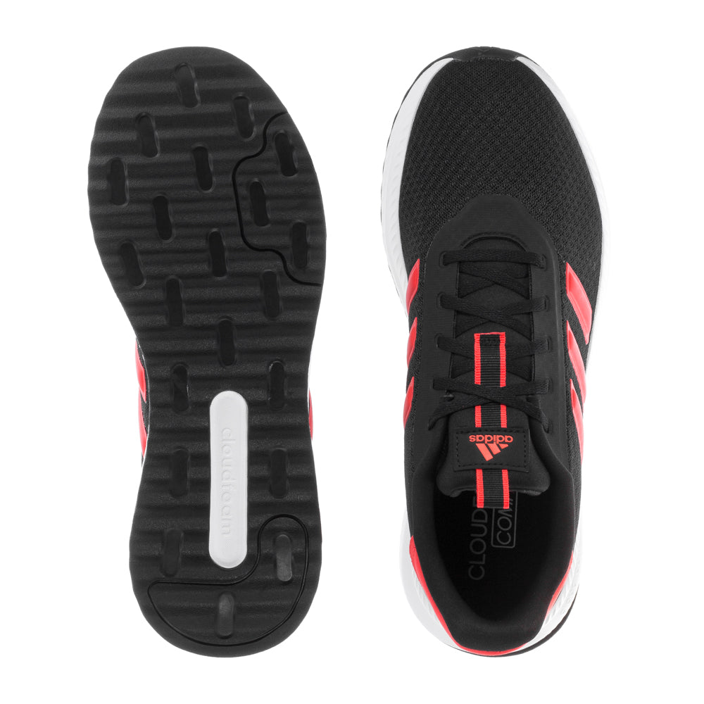 Adidas X PLR Path Mens Sneakers from the side, highlighting the padded collar and sleek design.