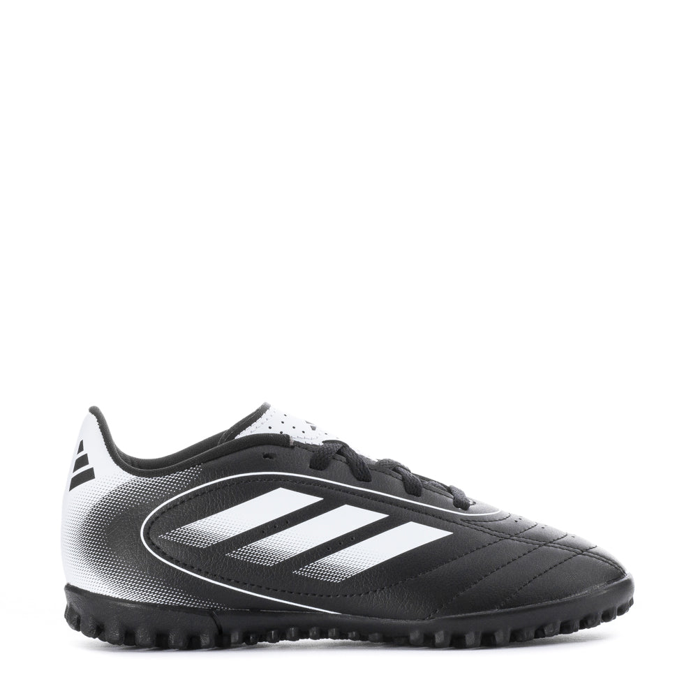 Adidas Goletto IX Turf Shoes for Kids showing detailed upper design and synthetic material.