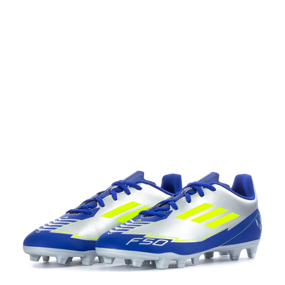 Close-up of the spike pattern and toe area of youth soccer cleats