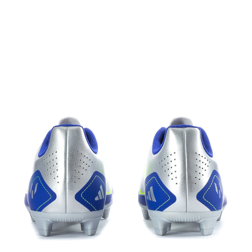 Kids wearing Adidas F50 Club FG Messi cleats during soccer match
