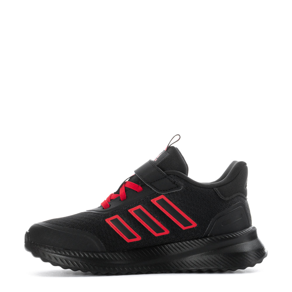 Kids wearing Adidas X_PLR PATH sneakers during active play outdoors.