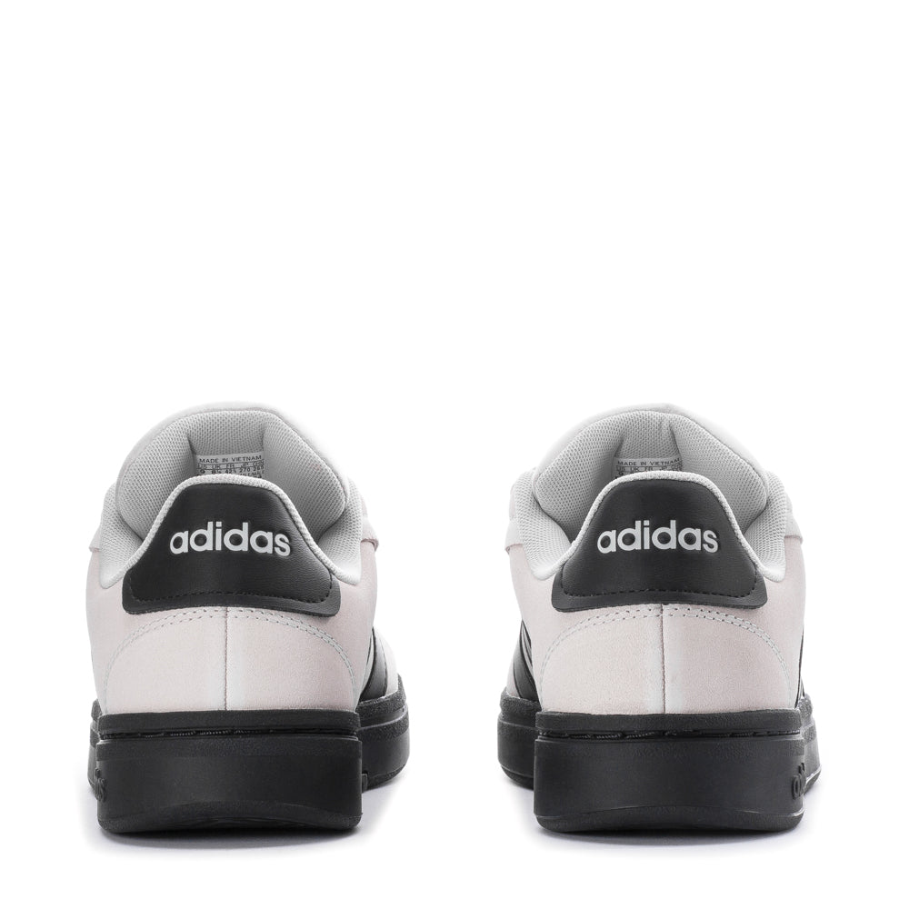 Top-down view of Adidas Grand Court Alpha mens sneakers, emphasizing the padded footbed.