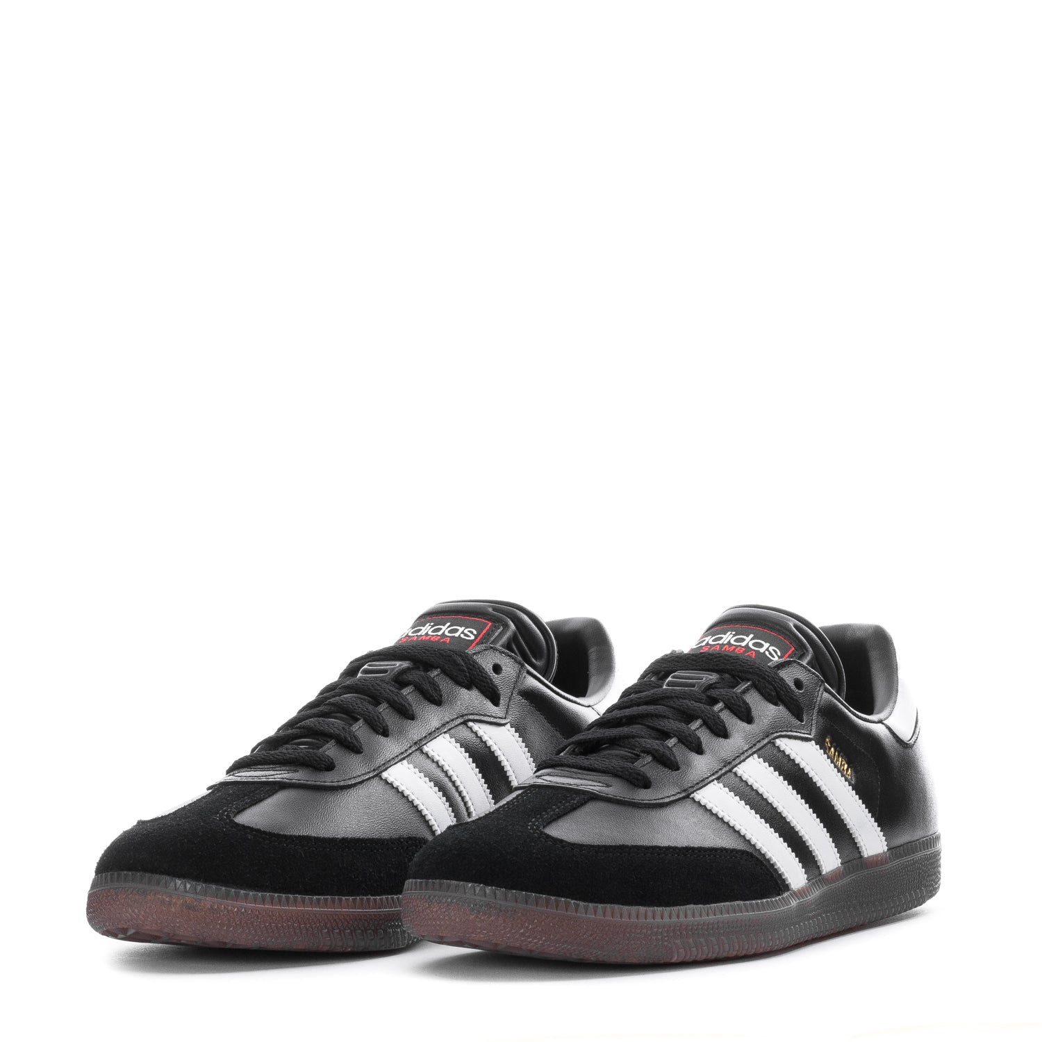 Close-up of the rubber outsole of adidas Samba Classic mens sneakers designed for optimal traction.