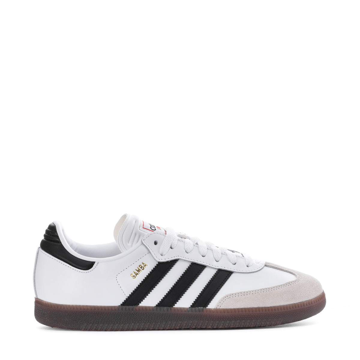 Adidas Samba Classic sneakers showcasing the serrated 3-Stripes and premium leather upper.