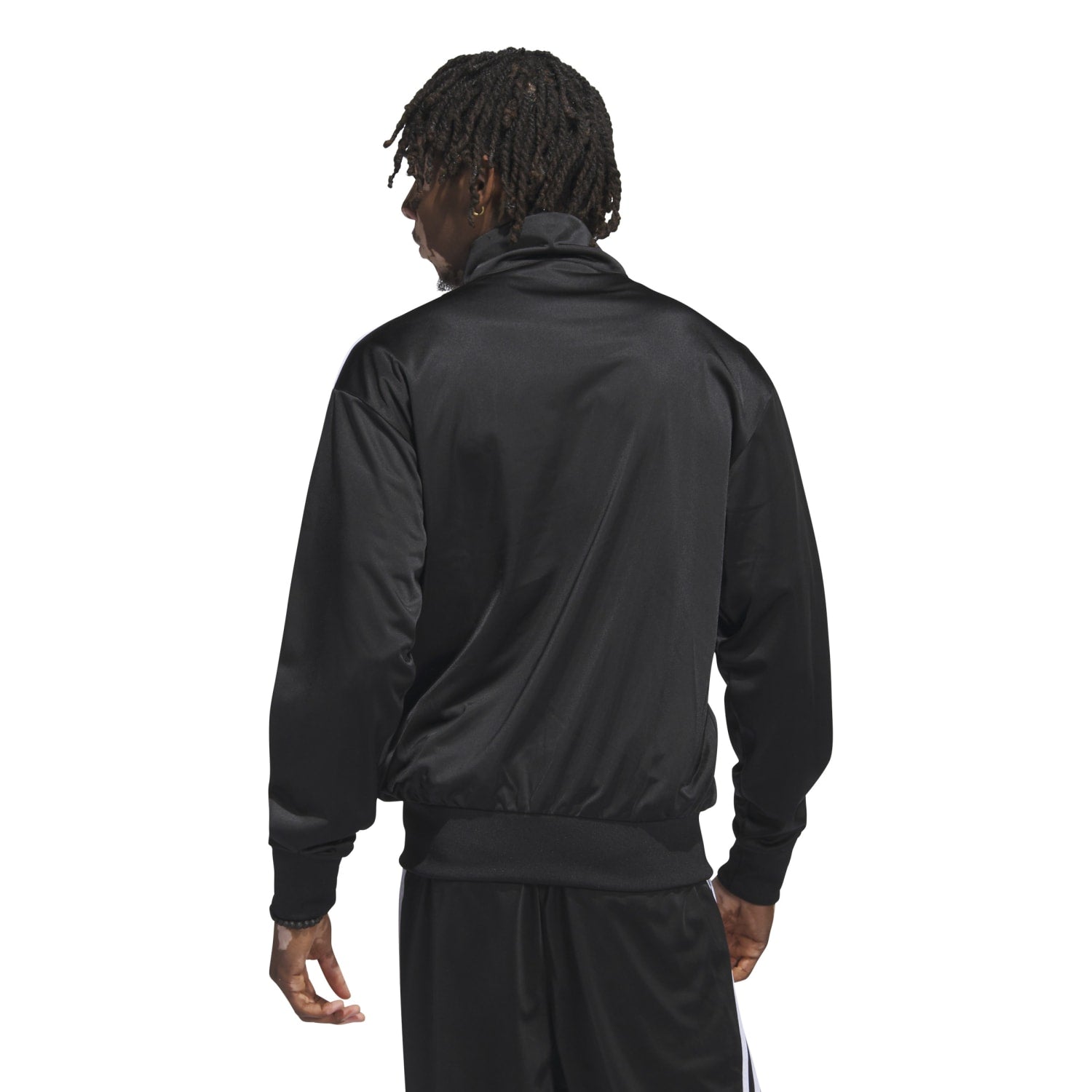 Model showcasing the versatile design of a mens windbreaker jacket