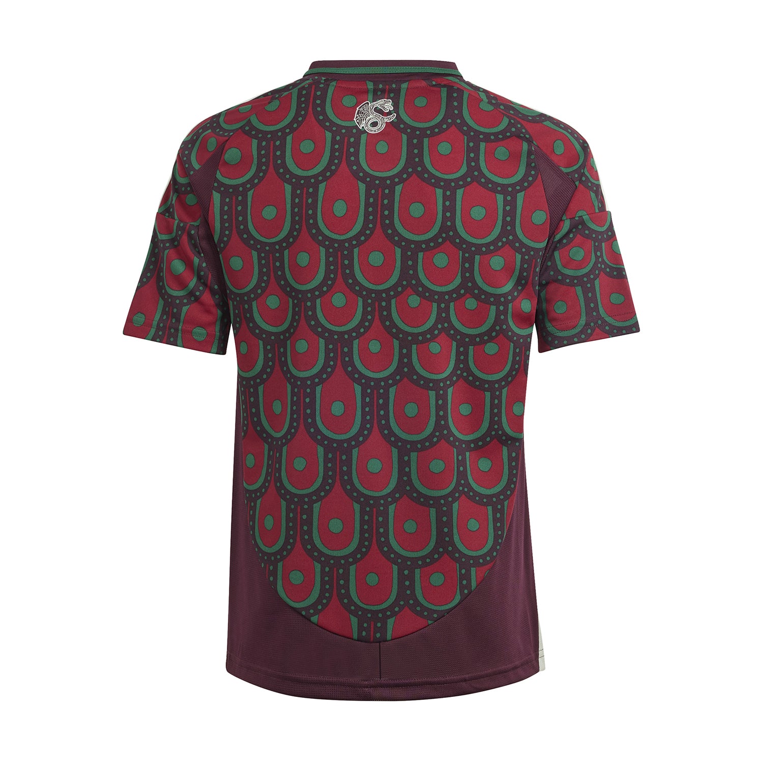 Back view of the Mexico Youth Jersey featuring breathable AEROREADY technology for comfort during play.