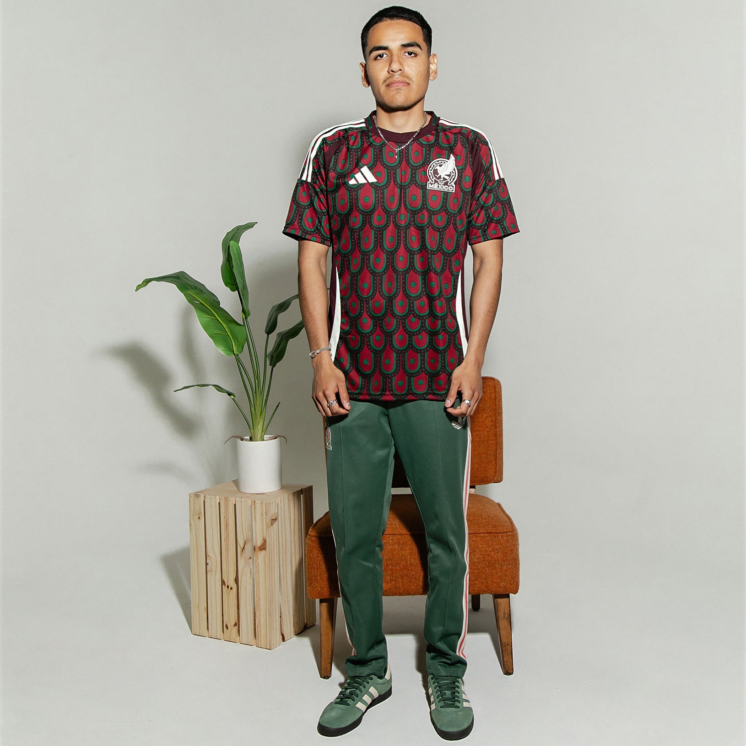 Adidas Mexico jersey worn at a soccer match