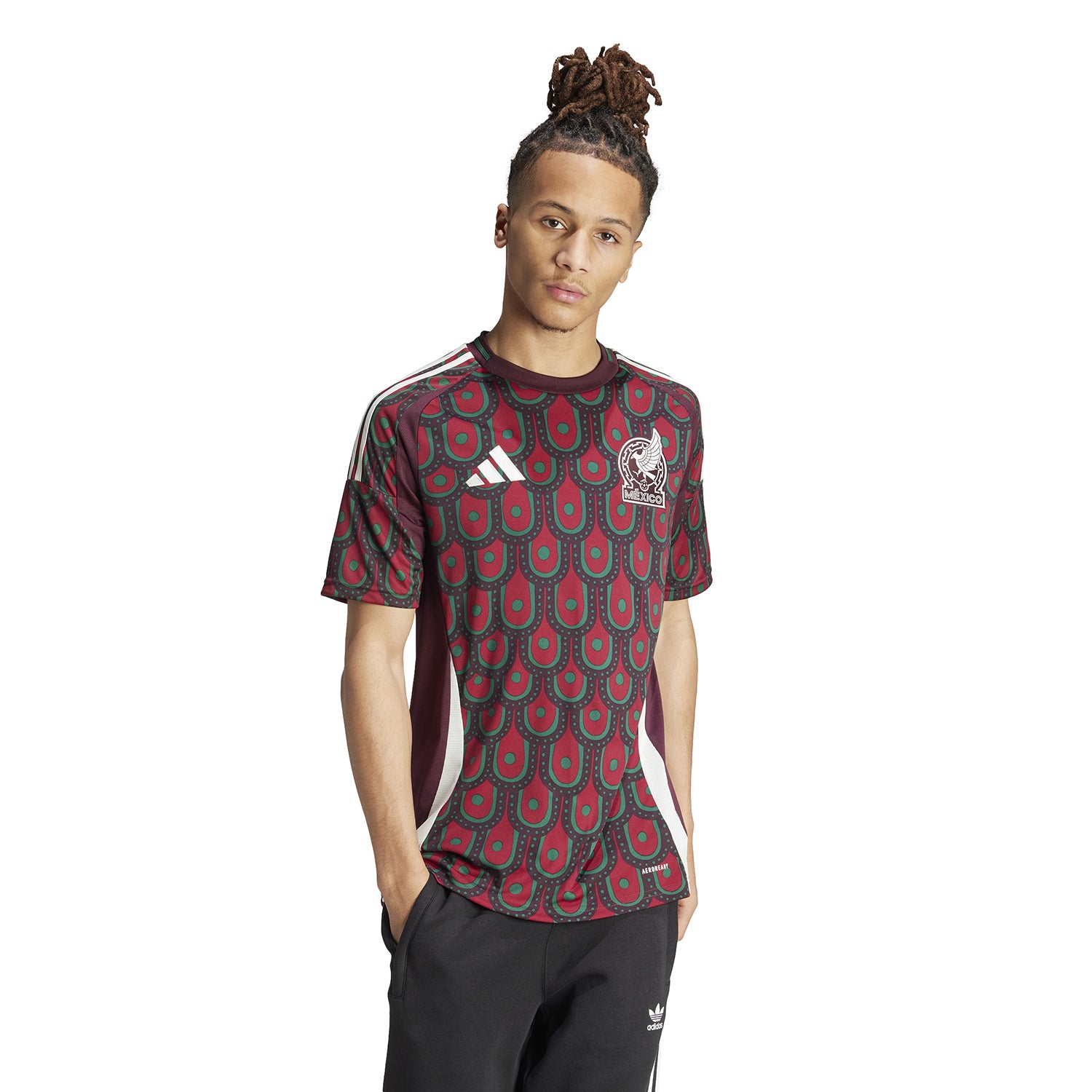 Adidas Mexico 24/25 Mens Replica Home Jersey front view