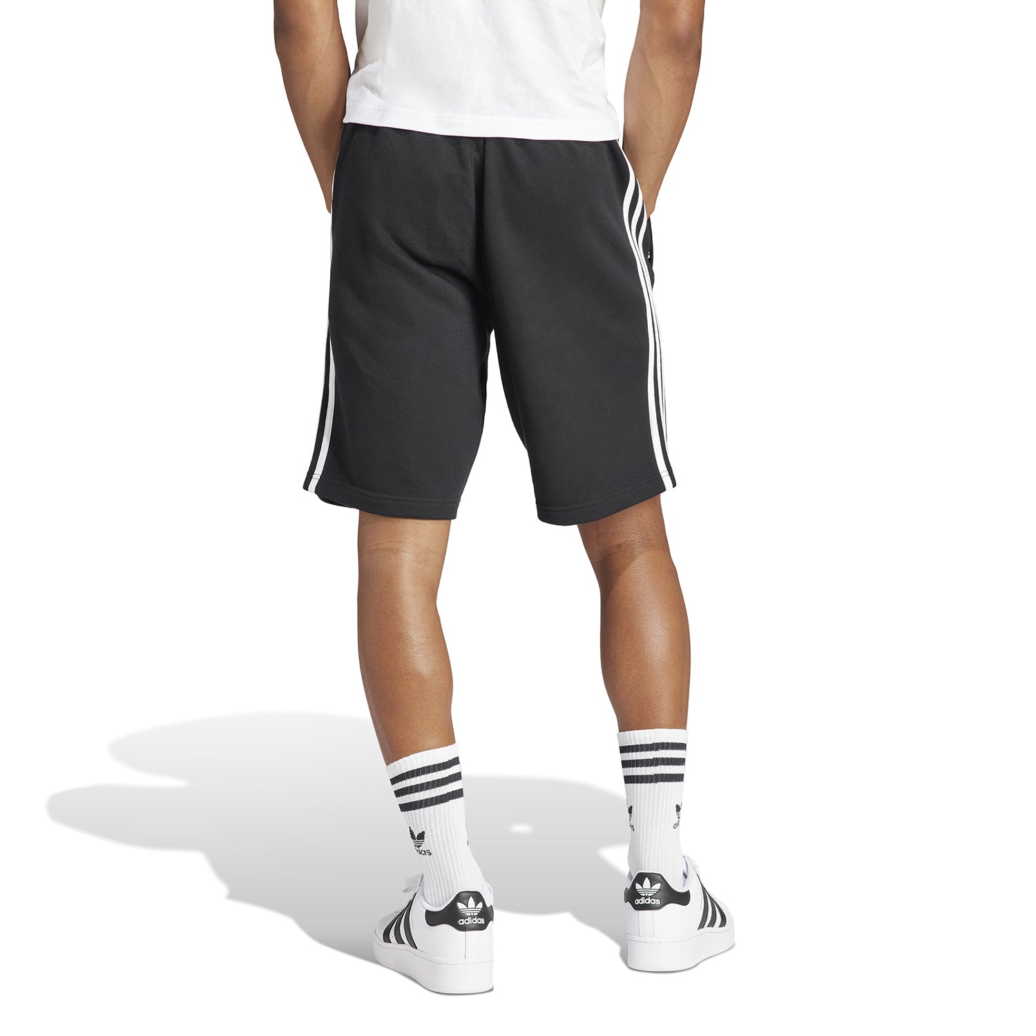 Adidas mens shorts displayed in a casual setting, ideal for everyday use.