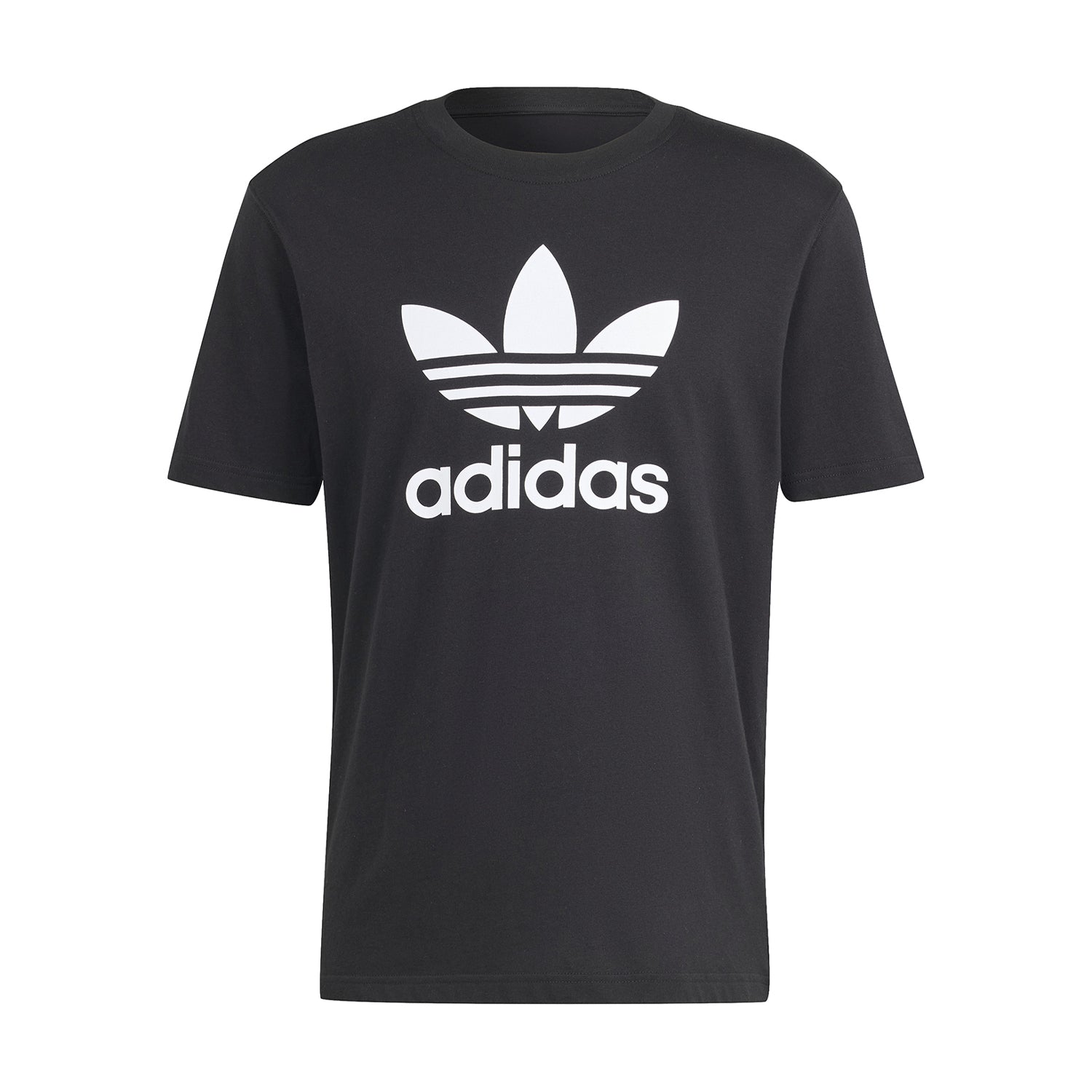 Front view of adidas Trefoil men's T-shirt with logo detail