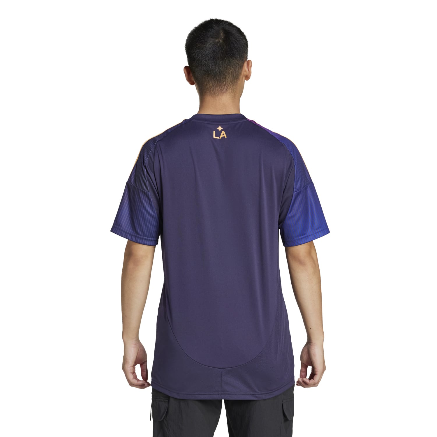 Front view of Galaxy 25/26 Mens Replica Away Soccer Jersey with relaxed fit.