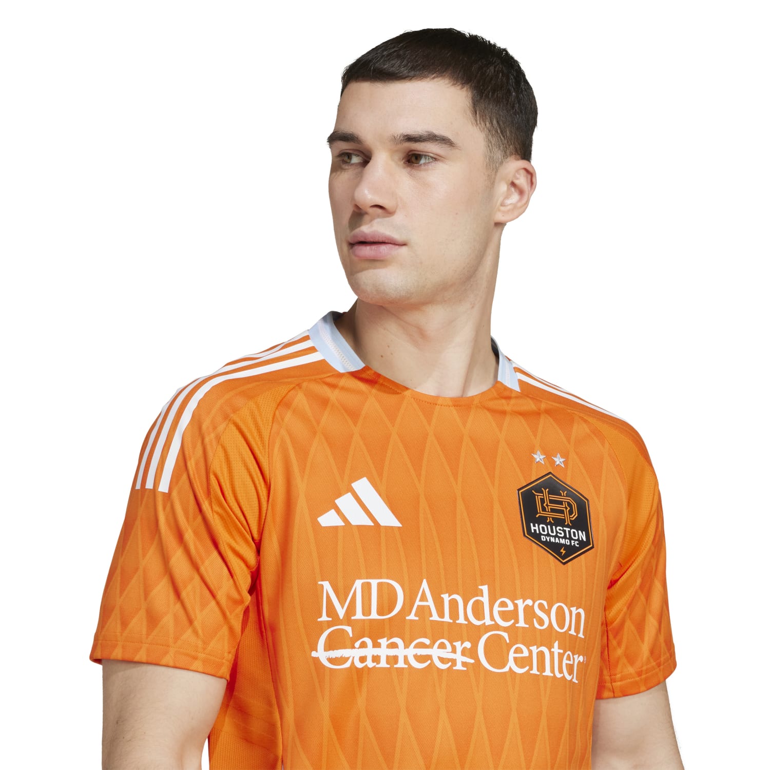 Back angle of the authentic soccer jersey highlighting mesh side panels and recycled polyester fabric texture