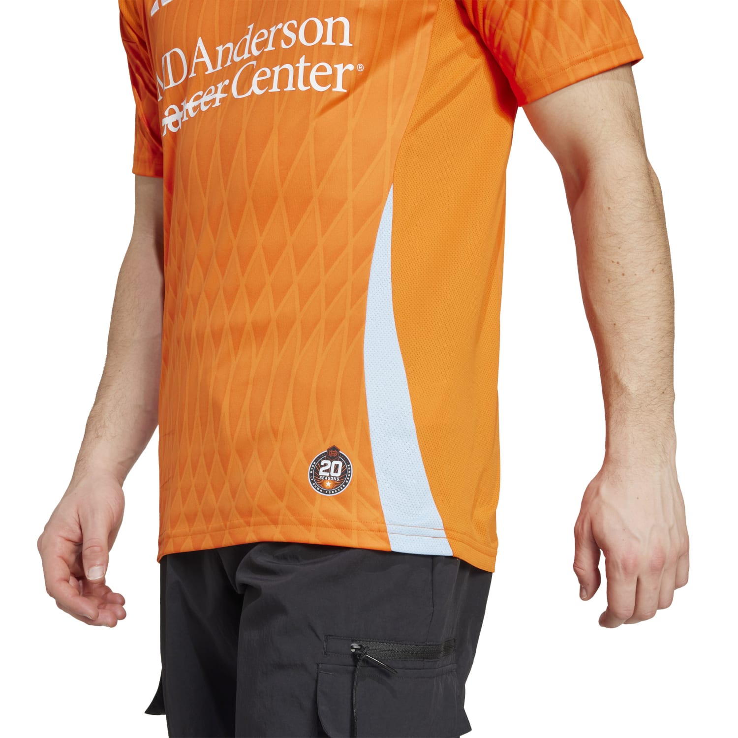 Back view of the Houston Dynamo 2025 Replica Mens Home Jersey illustrating the classic crew neck and modern fit.