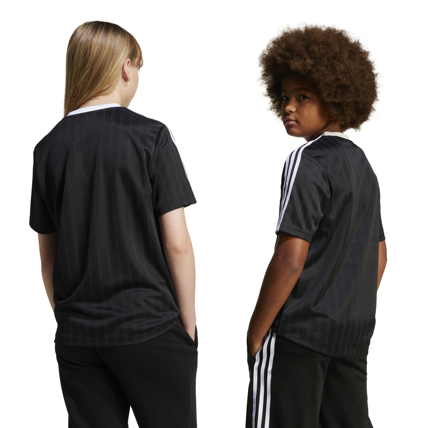 Close-up of the Youth Soccer Spirit Tee detailing.