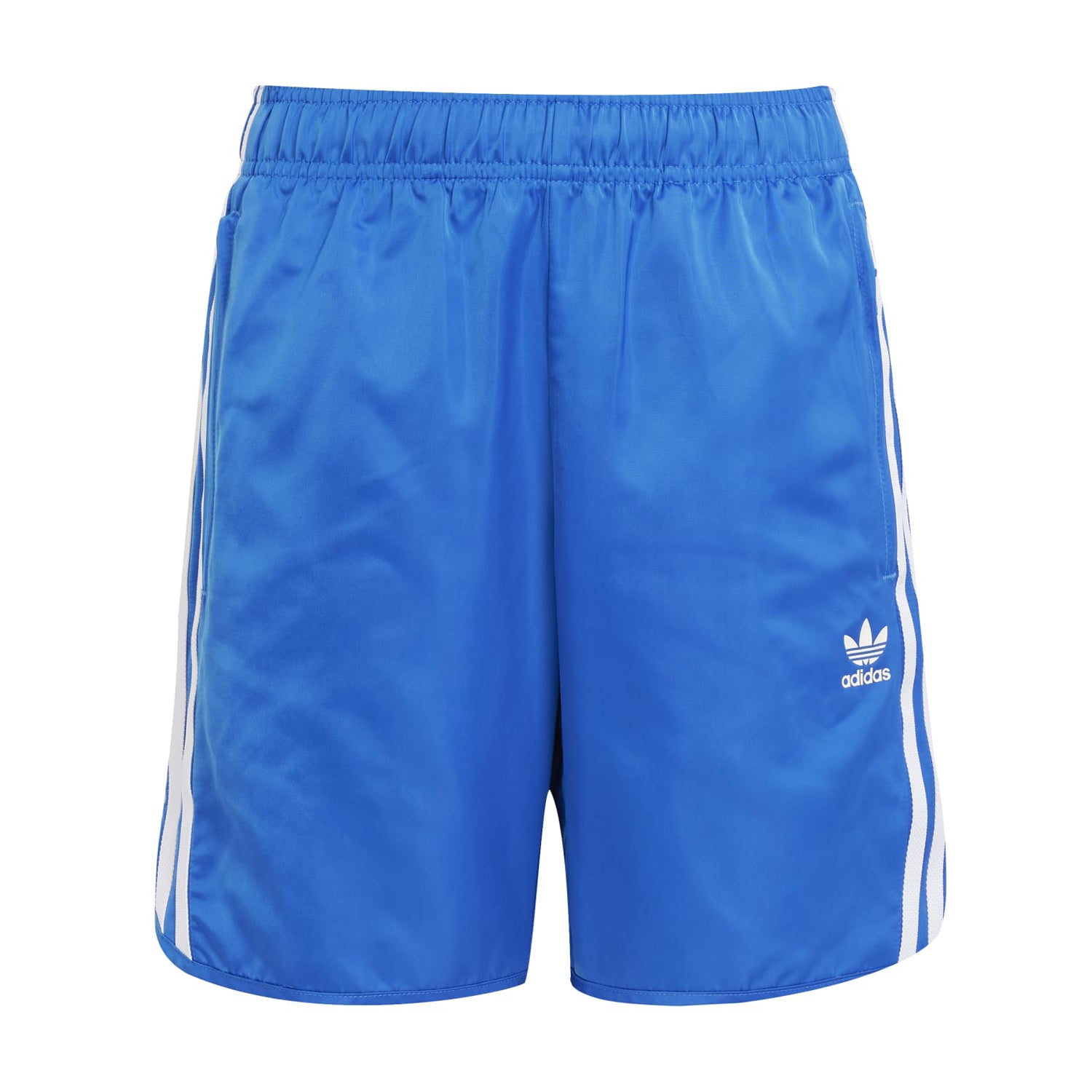 Kids wearing colorful Adicolor shorts playing in the park