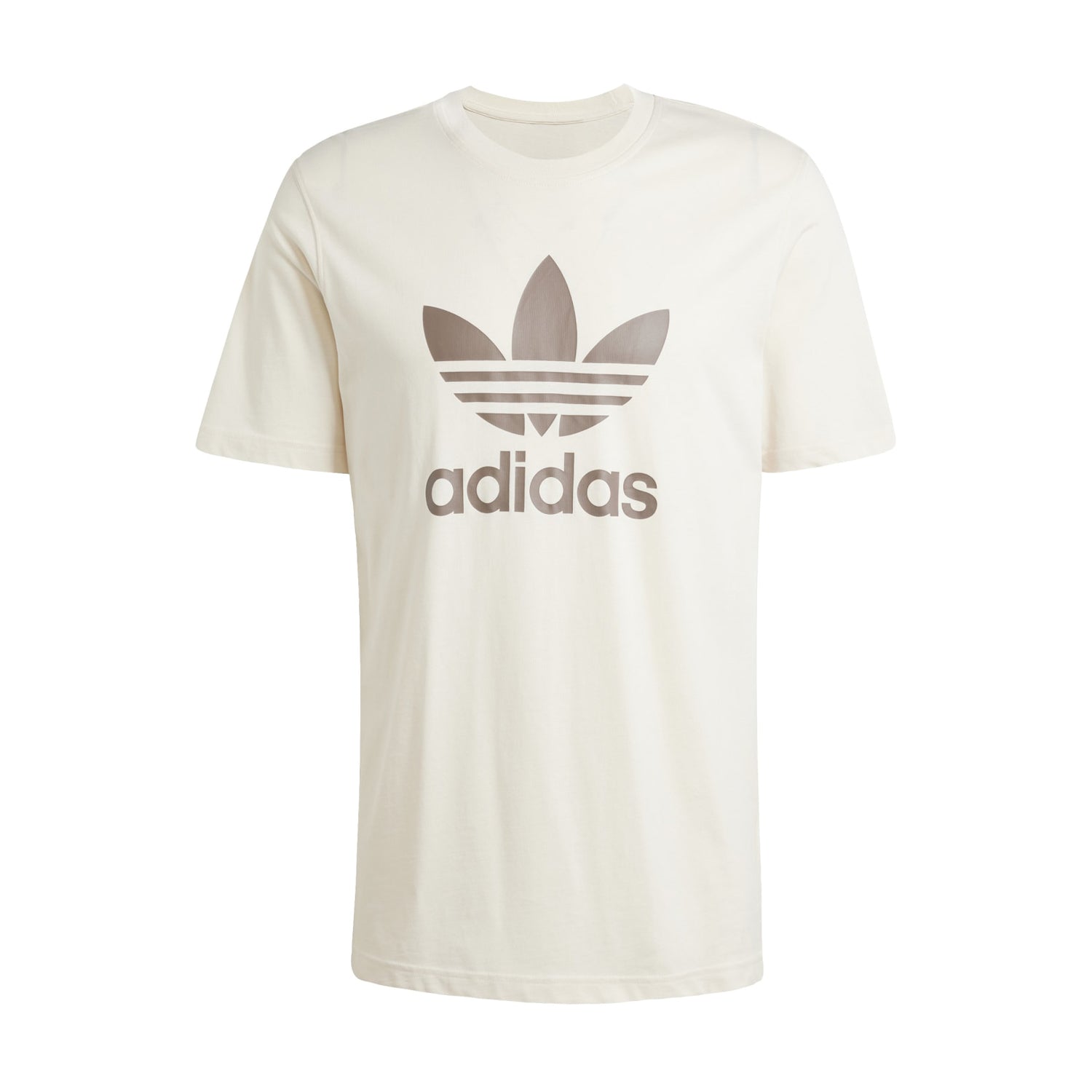 Front view of Adidas Trefoil Cotton Men's Casual T-Shirt in a casual setting.