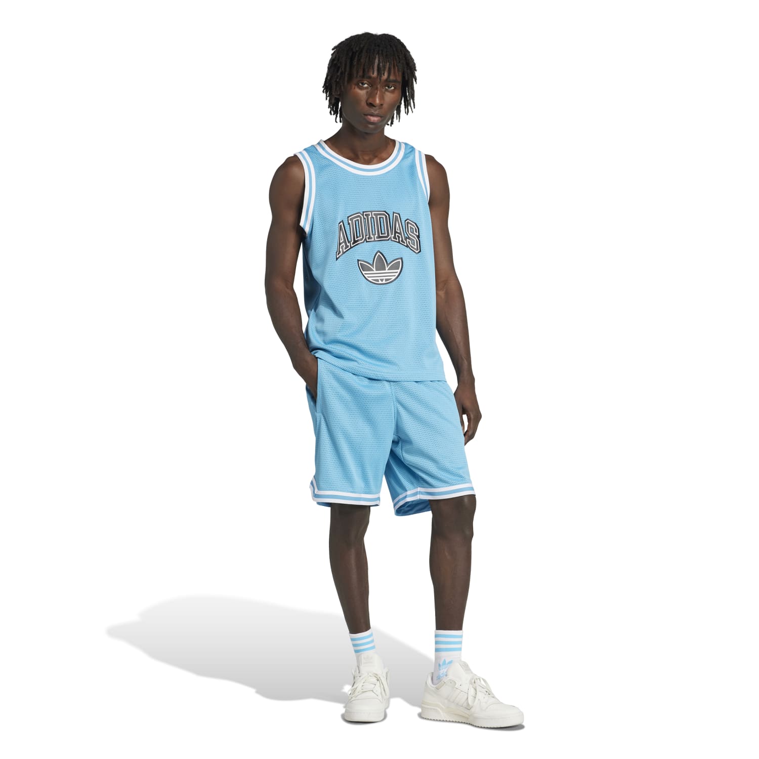 Back view of Elite Mens Varsity Basketball Shorts highlighting the stylish design.