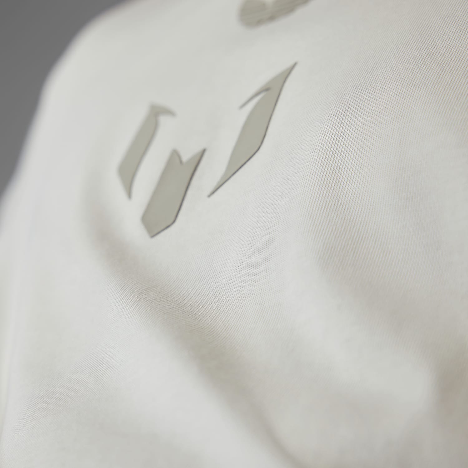 Front view of Messi jersey on a model, showcasing the Messi merch style