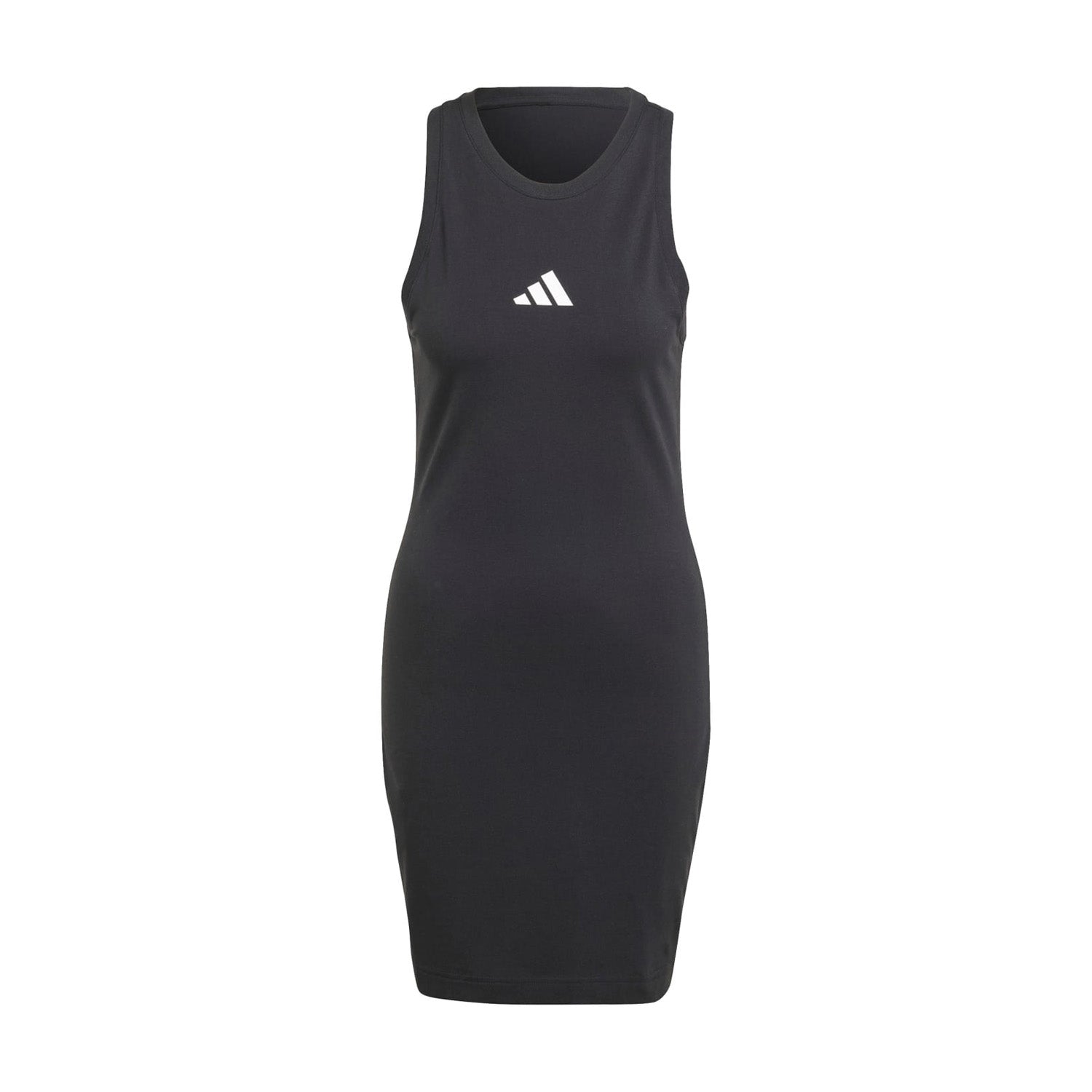 Adidas Women's Athletic Long Dress displayed outdoors in sunlight, showcasing its sporty design.