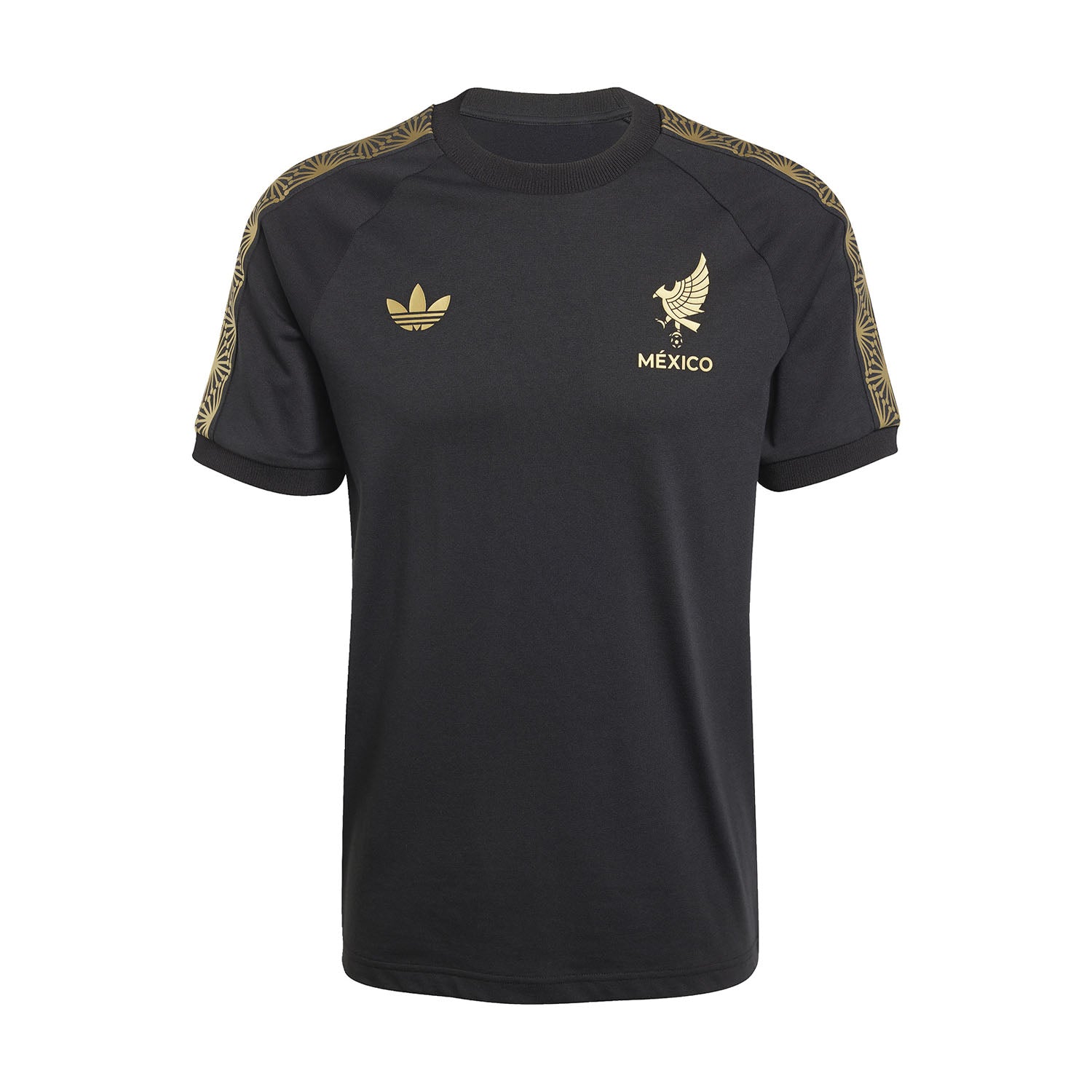 Front view of Mexico Culturewear Tee for men with national emblem