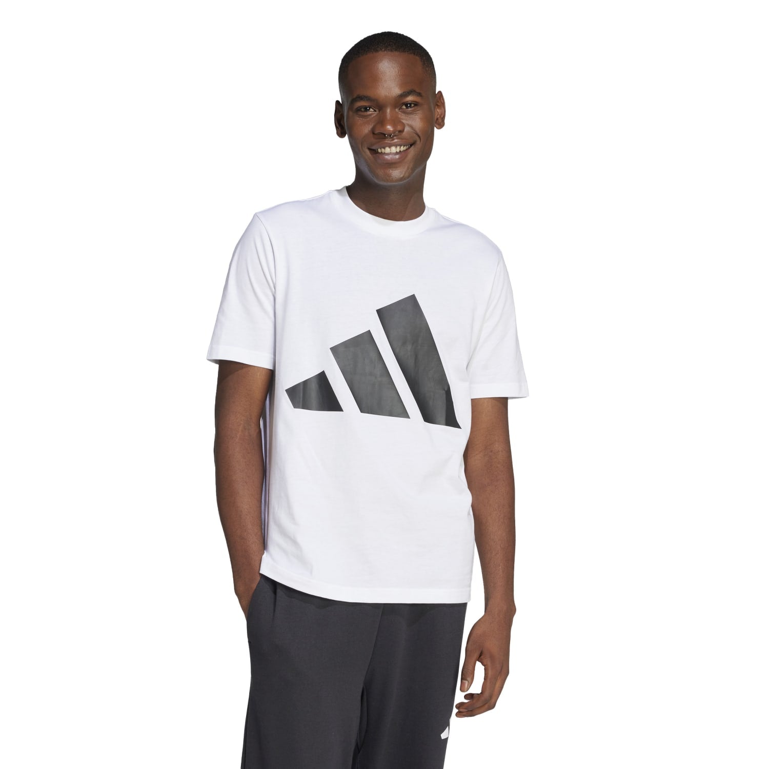 Close-up of fabric texture on mens athletic t-shirt for workout