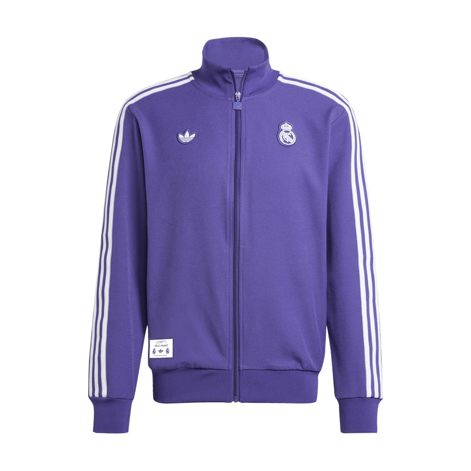 Men wearing the authentic Real Madrid football jacket during training