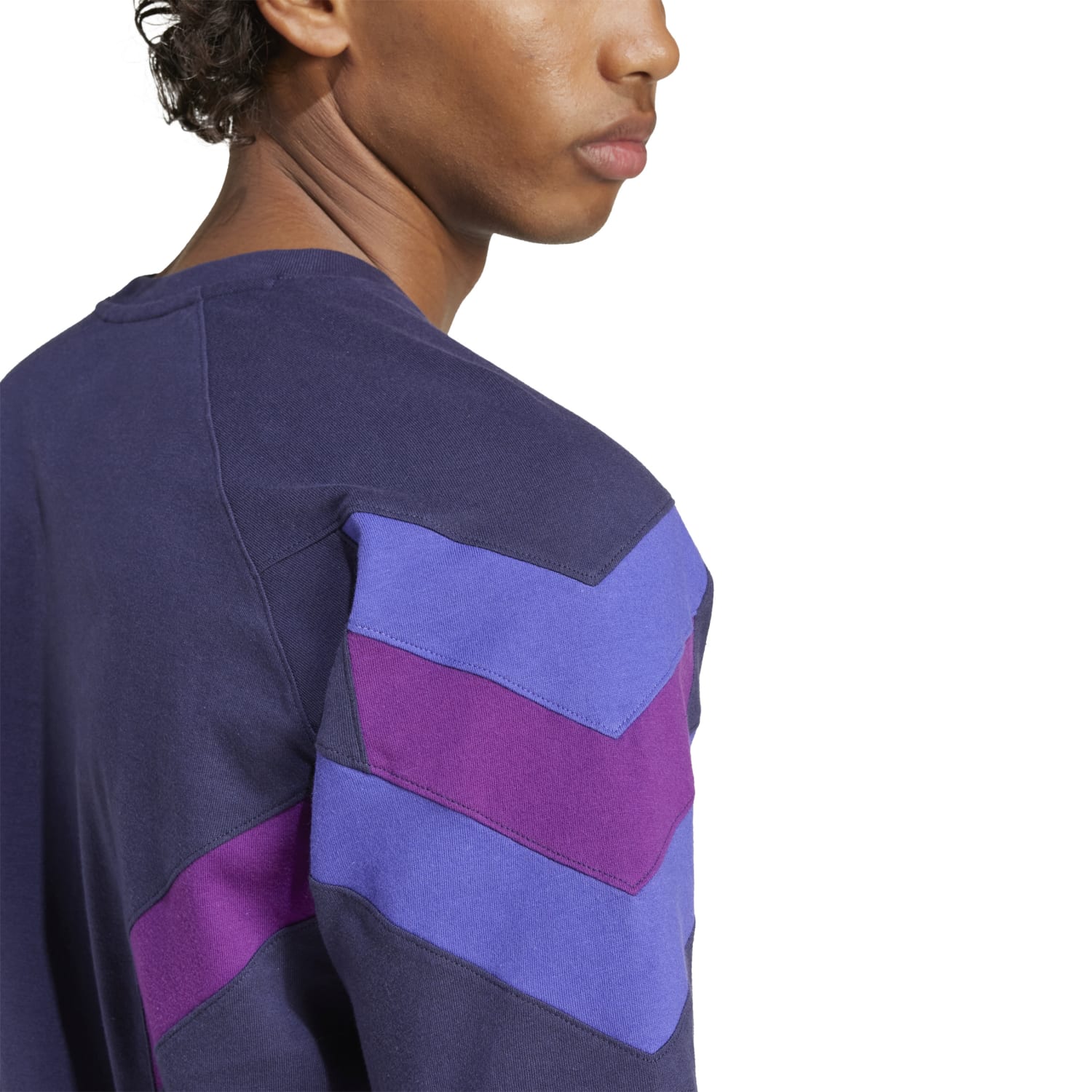 Back view of the designer t-shirt highlighting seamless stitching and comfort