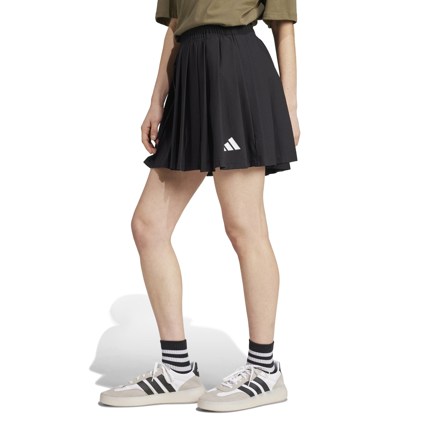 Close-up of the pleats on the Tiro Pleated Skirt, showcasing its elegant design.