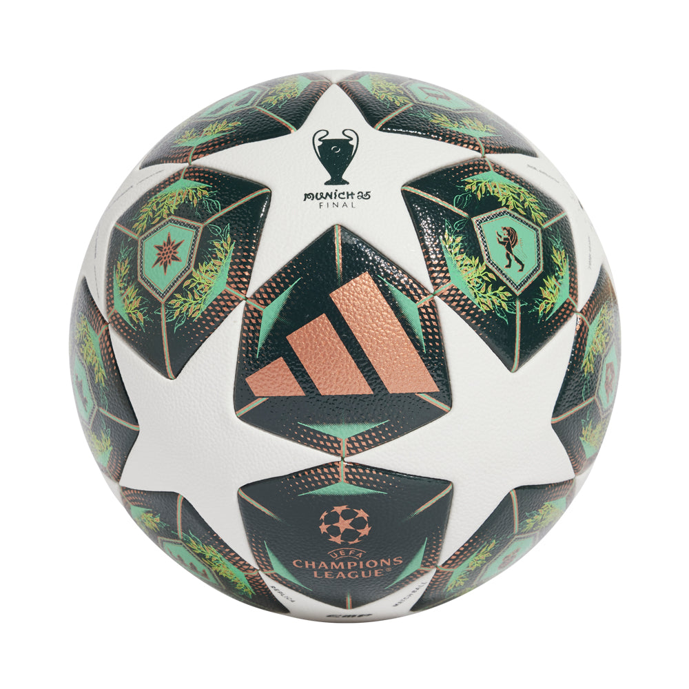 2025 Champions League Elite Soccer Ball on the field
