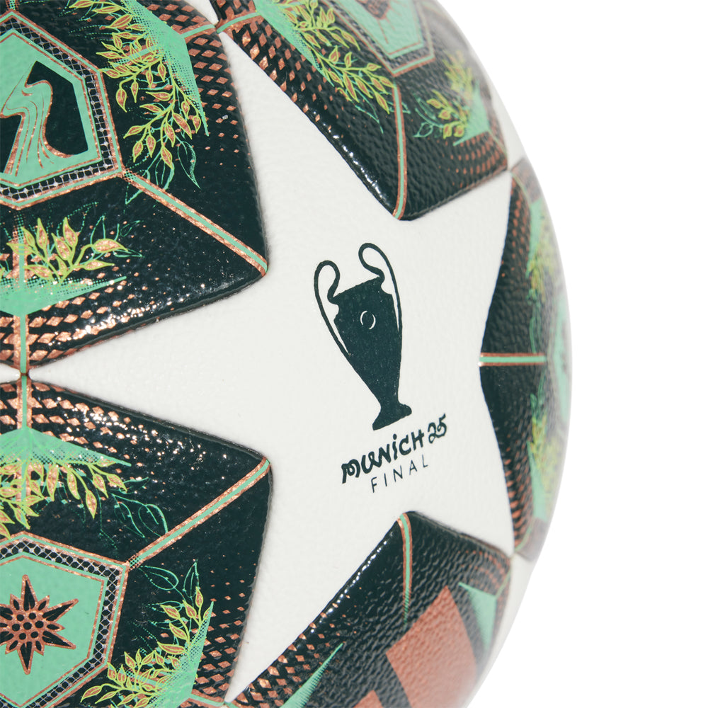 2025 Champions League Elite Soccer Ball on the field