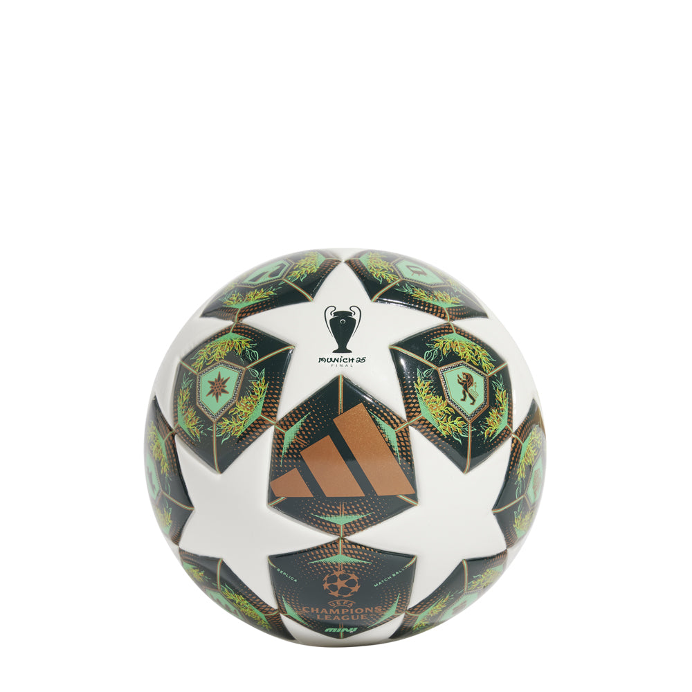 Mini soccer ball featuring official UEFA Champions League branding