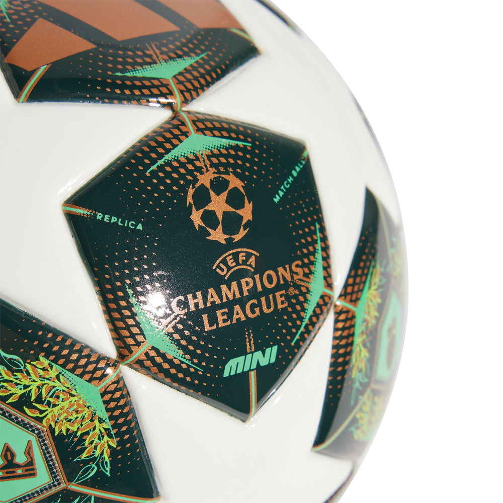 Young player holding the 2025 Champions League mini football for practice