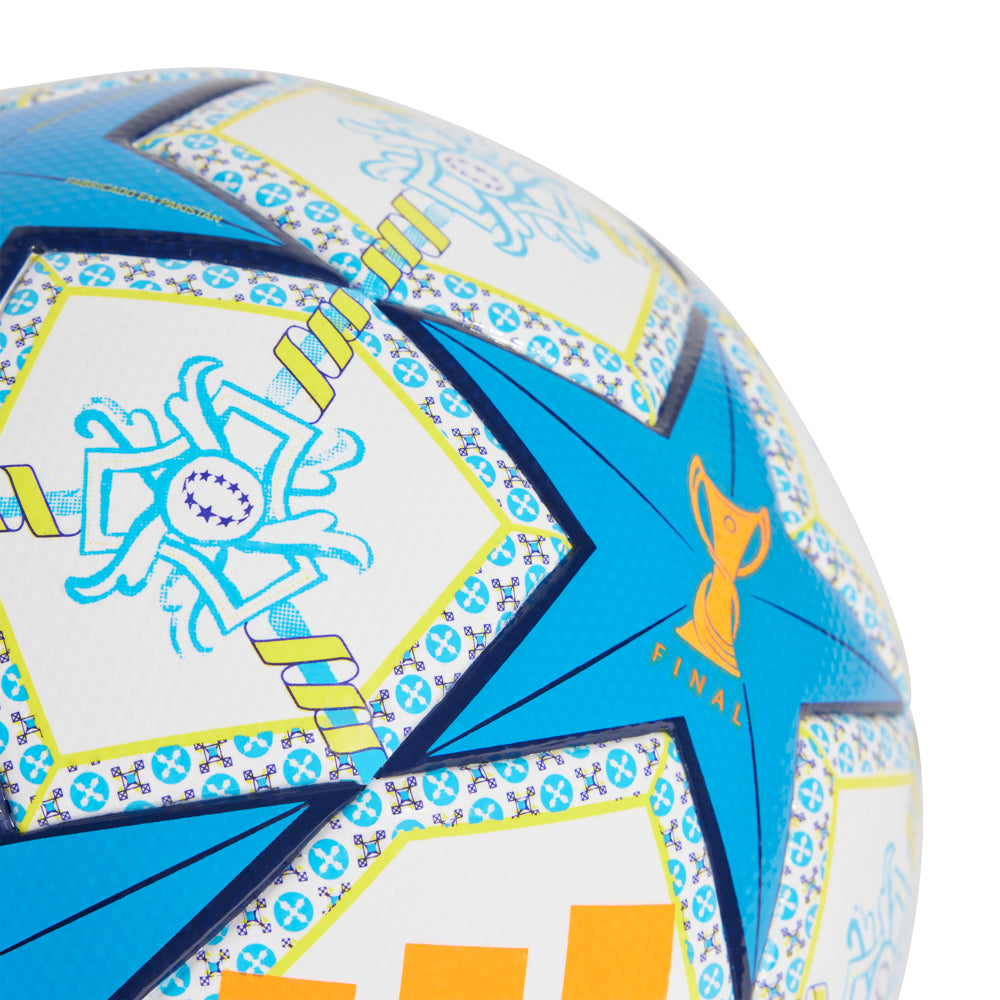 Player using the 2025 UEFA Womens Champions League ball during a match