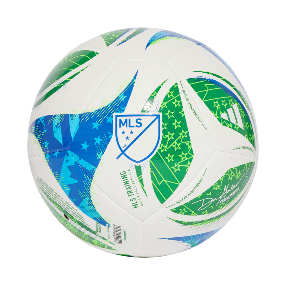 Youth practicing with the 2025 MLS soccer ball, demonstrating control and skill development.